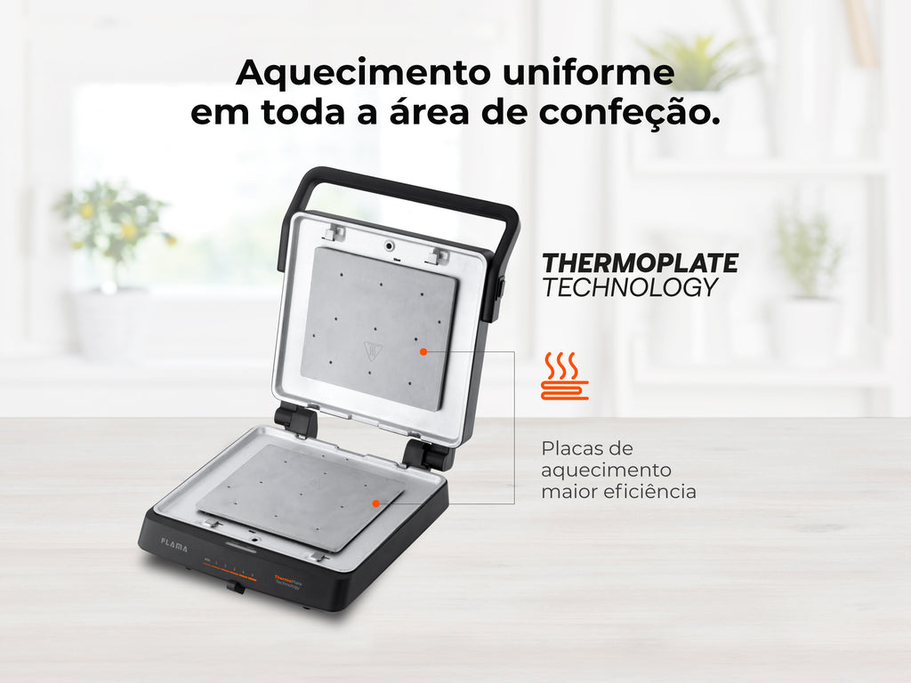 Grelhador Elétrico de Placas SlideControl HeatPro 2000W 4586FL