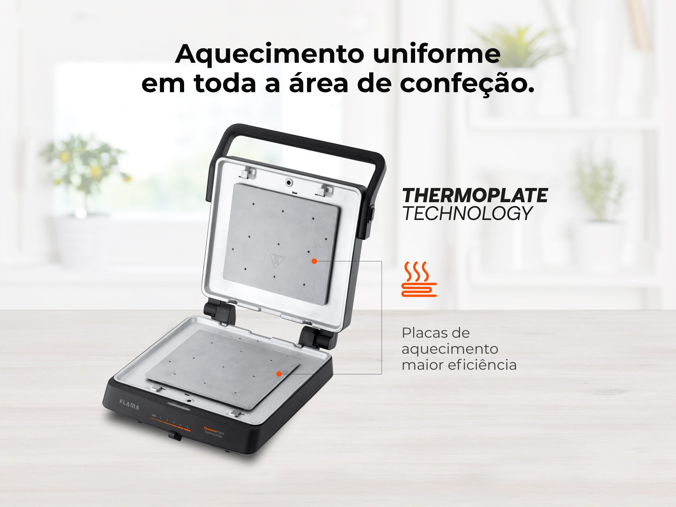 Grelhador Elétrico de Placas SlideControl HeatPro 2000W 4586FL