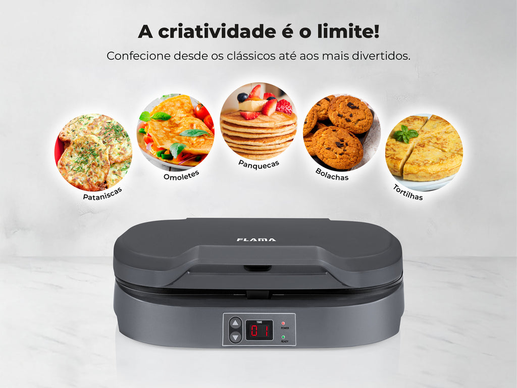 Máquina de Panquecas 2 Cavidades 4902FL