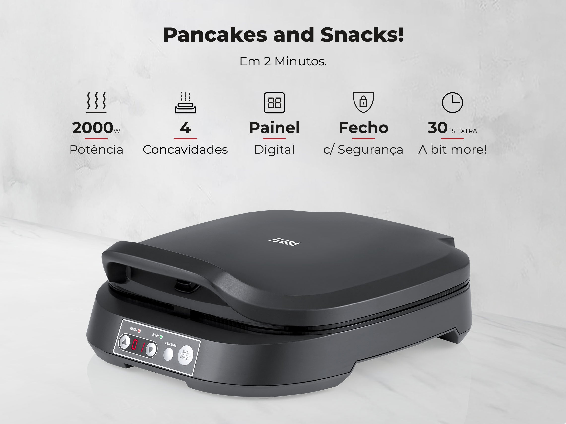 Máquina de Panquecas 4 Cavidades 4906FL