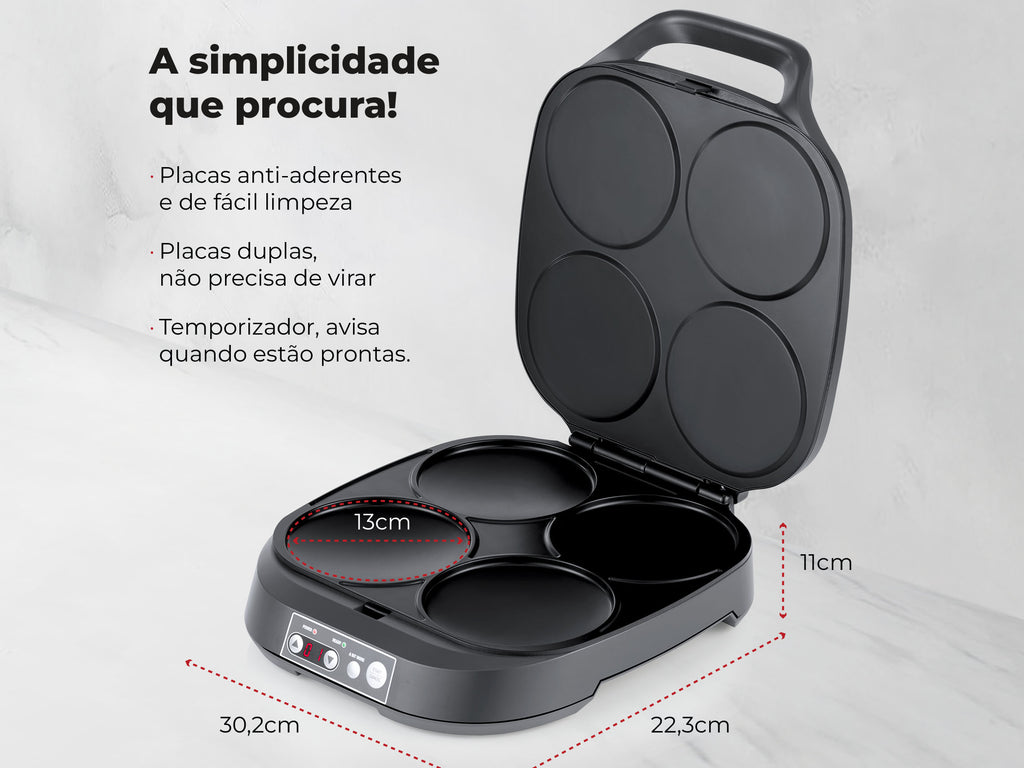 Máquina de Panquecas 4 Cavidades 4906FL