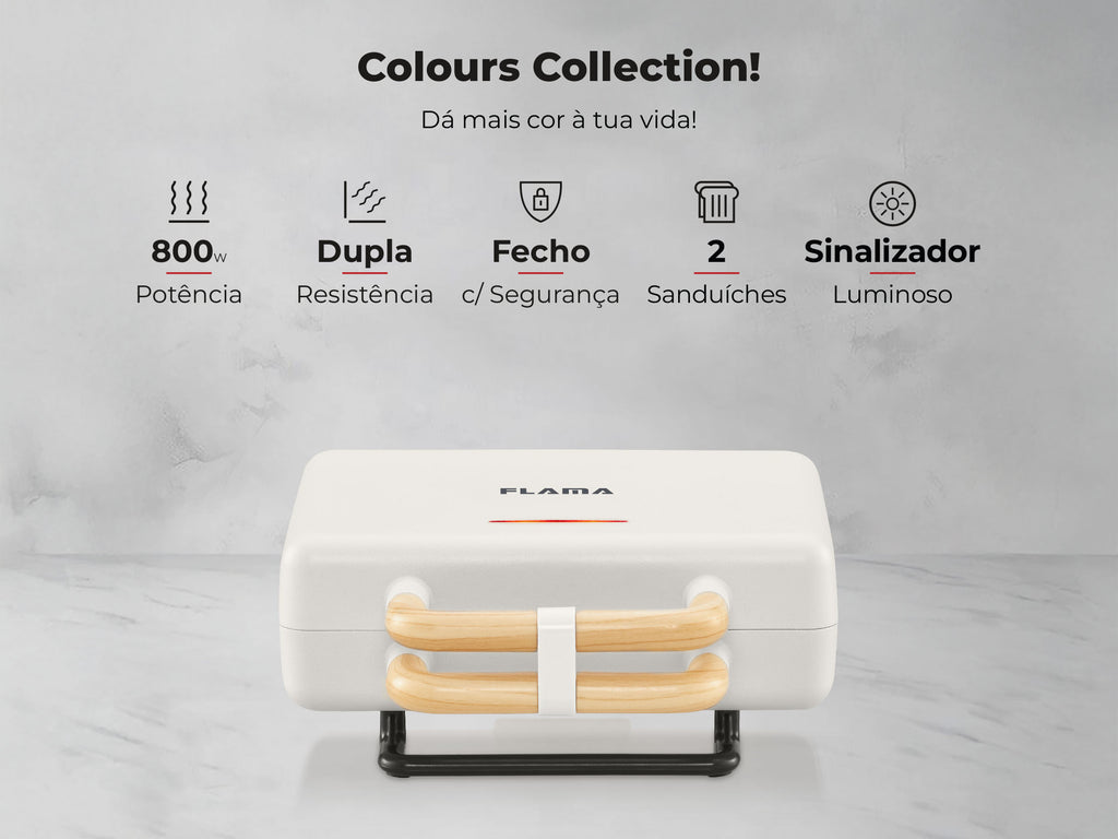 Sanduicheira Grill Pearl White 800W 4961FL