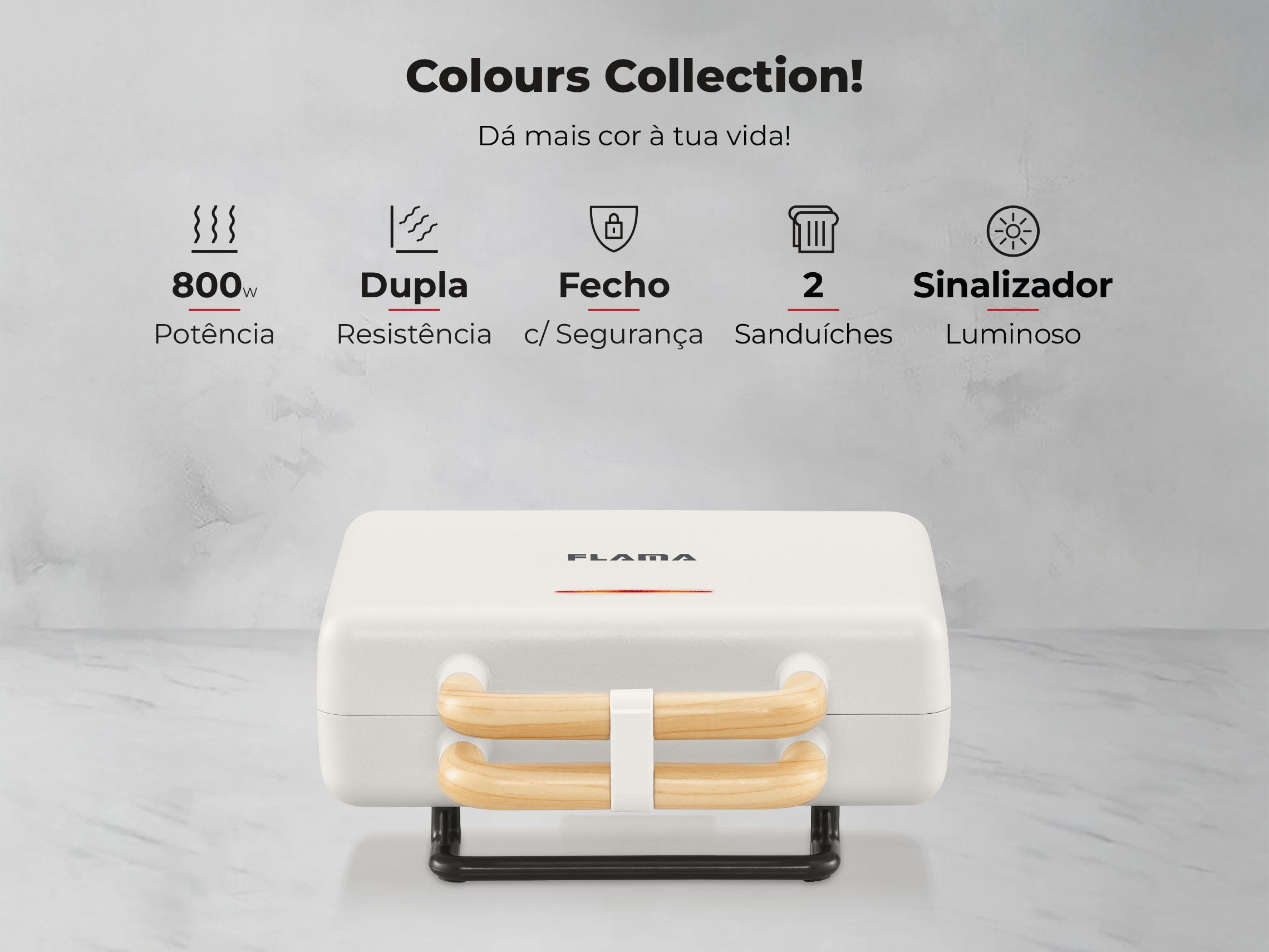 Sanduicheira Grill Pearl White 800W 4961FL