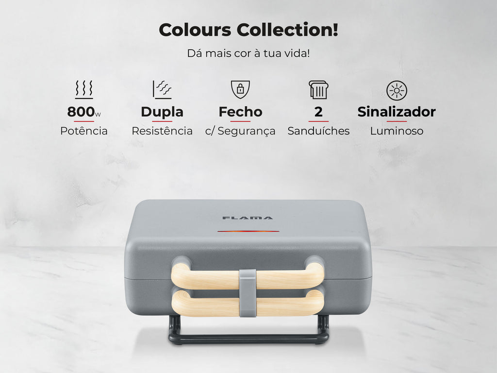 Sanduicheira Grill Stone Gray 800W 4962FL