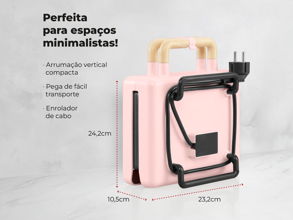 Sanduicheira Grill Cherry Pink 800W 4963FL