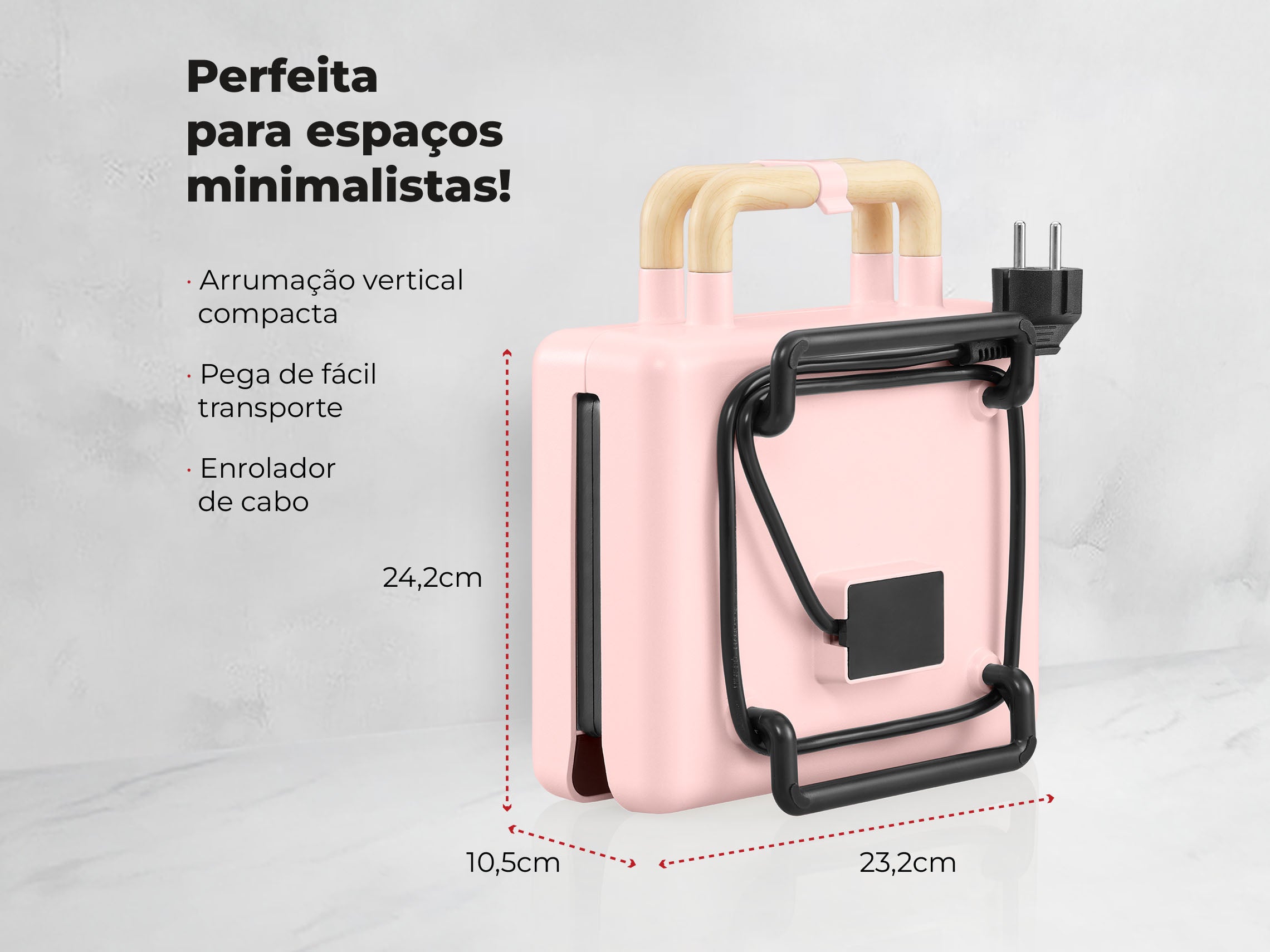Sanduicheira Grill Cherry Pink 800W 4963FL