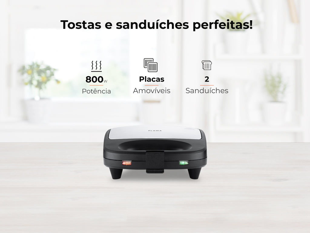 Sanduicheira Preta 800W 4972FL