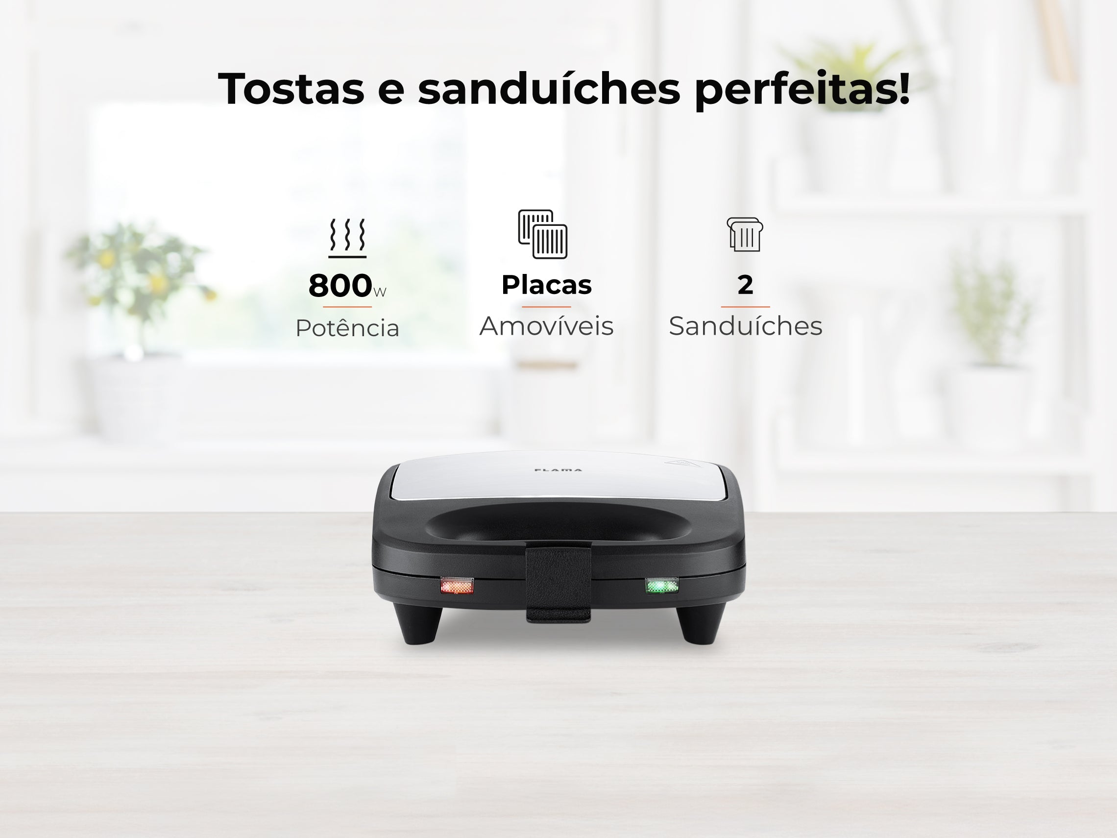 Sanduicheira Preta 800W 4972FL