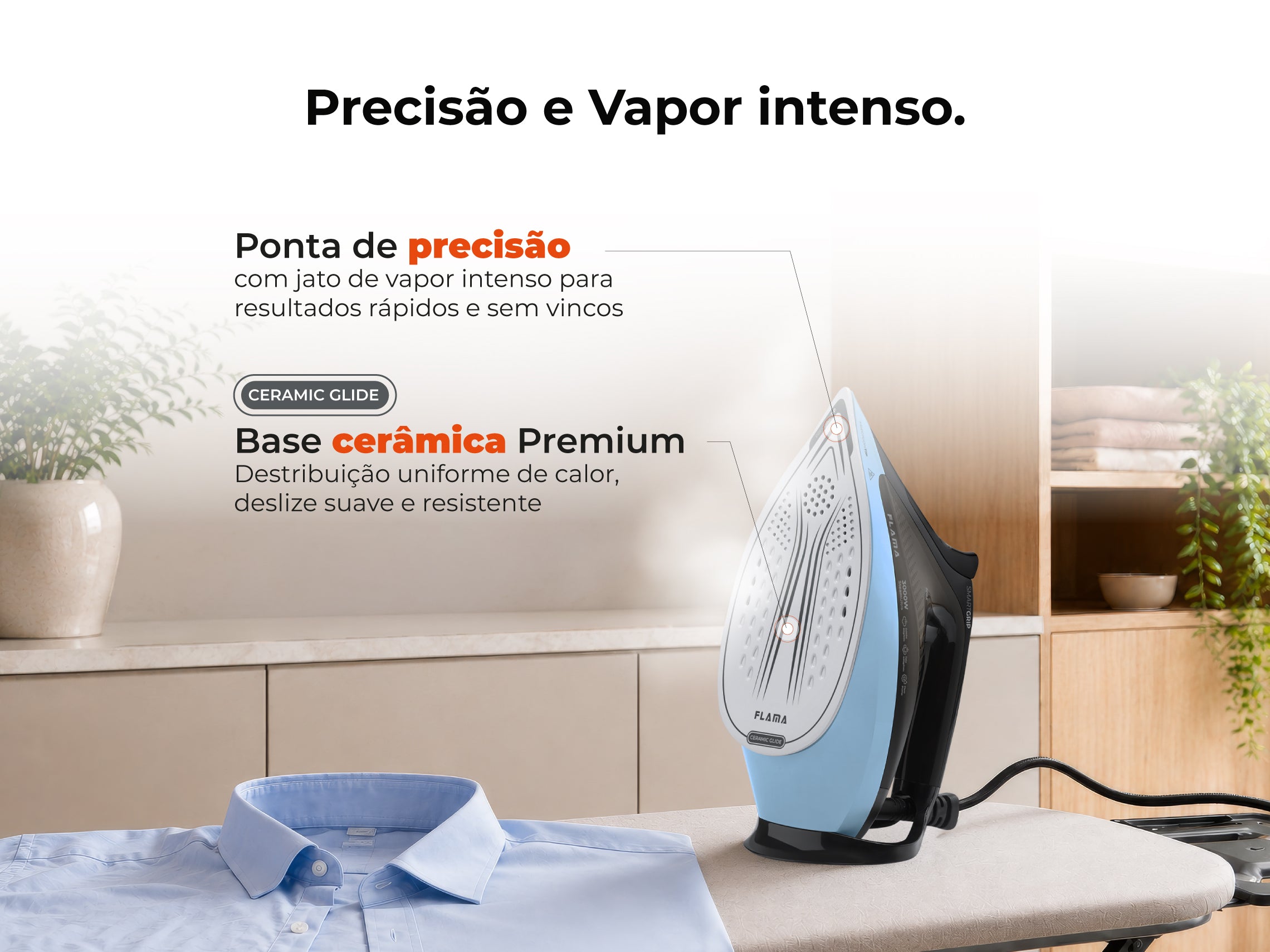 Ferro a Vapor SteamUltra SmartGrip 3000W 5399FL