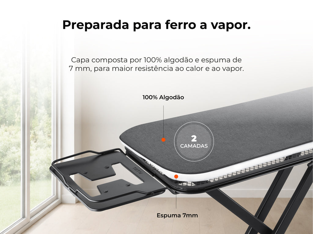 Tábua de Engomar Para Ferro a Vapor 581FL