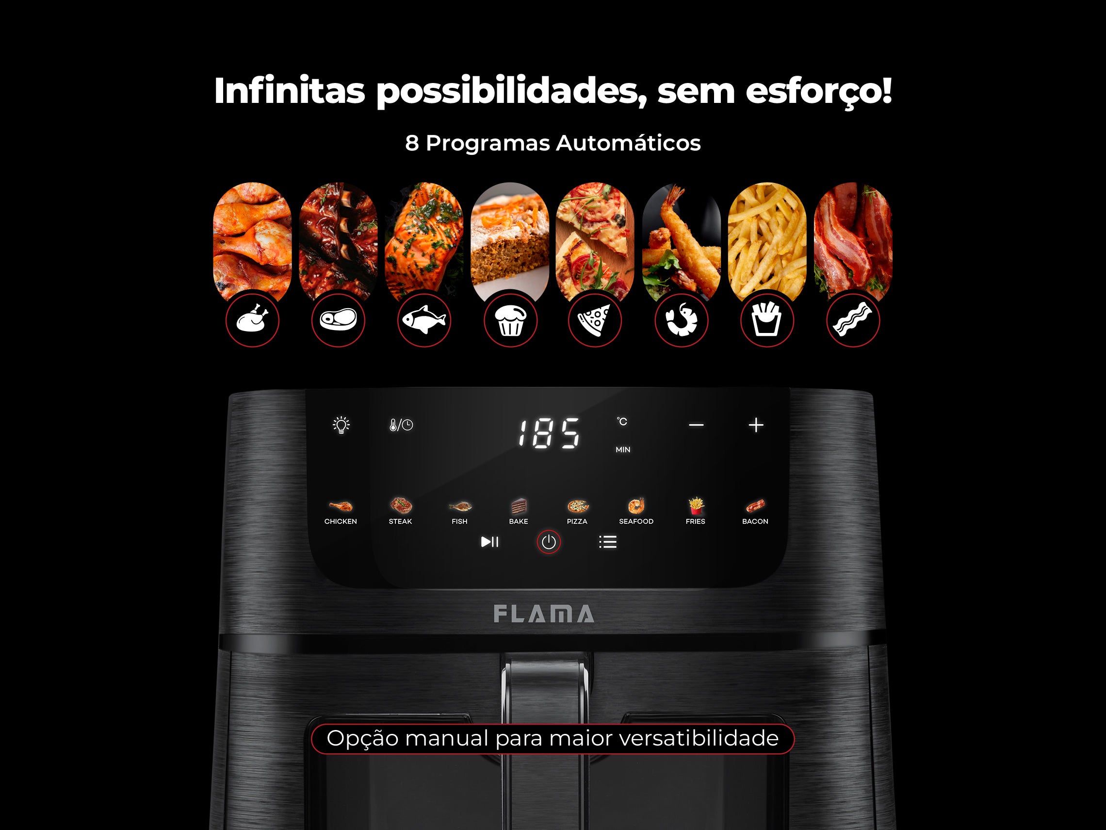 Fritadeira Sem Óleo Air Fryer C/ Janela 6L 644FL