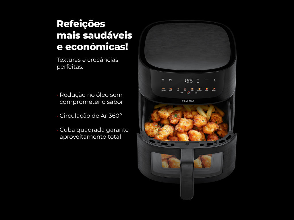 Fritadeira Sem Óleo Air Fryer C/ Janela 6L 644FL