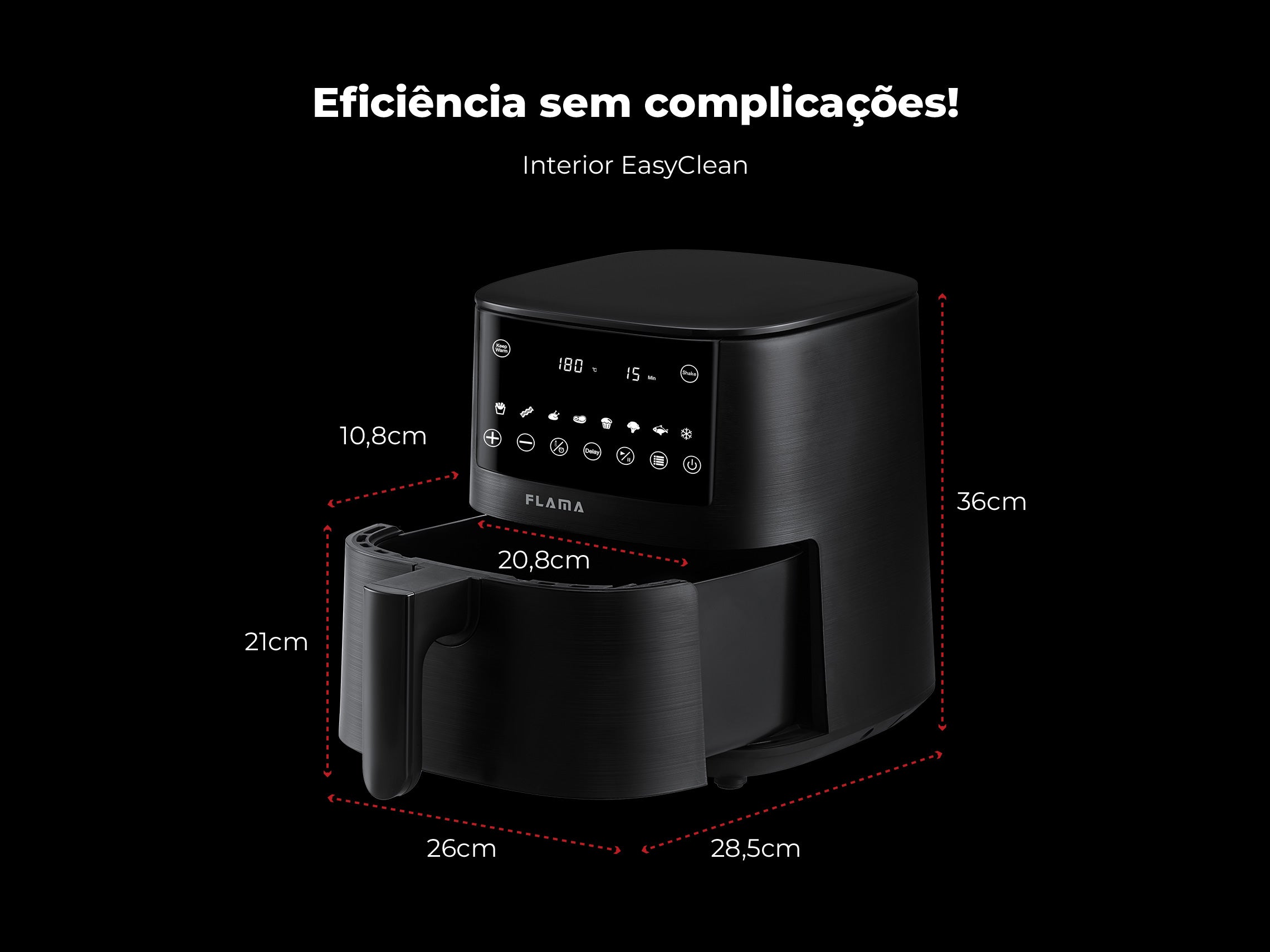 Fritadeira Sem Óleo Air Fryer 4.2L 658FL