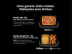 Fritadeira Sem Óleo Air Fryer Ceramic CrisperPlate Flex XXL 674FL