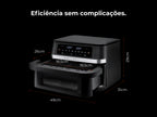 Fritadeira Sem Óleo Air Fryer Ceramic CrisperPlate Flex XXL 674FL