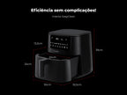 Fritadeira Sem Óleo Air Fryer 7L Preta 682FL