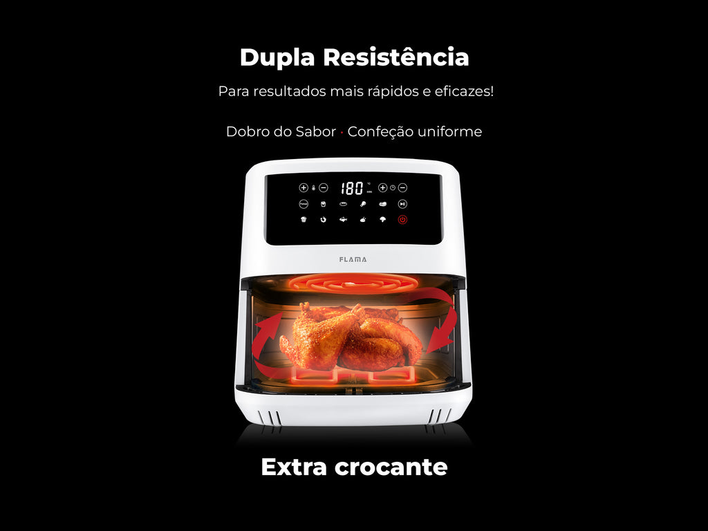 Fritadeira Sem Óleo Air Fryer Dupla Resistência 691FL