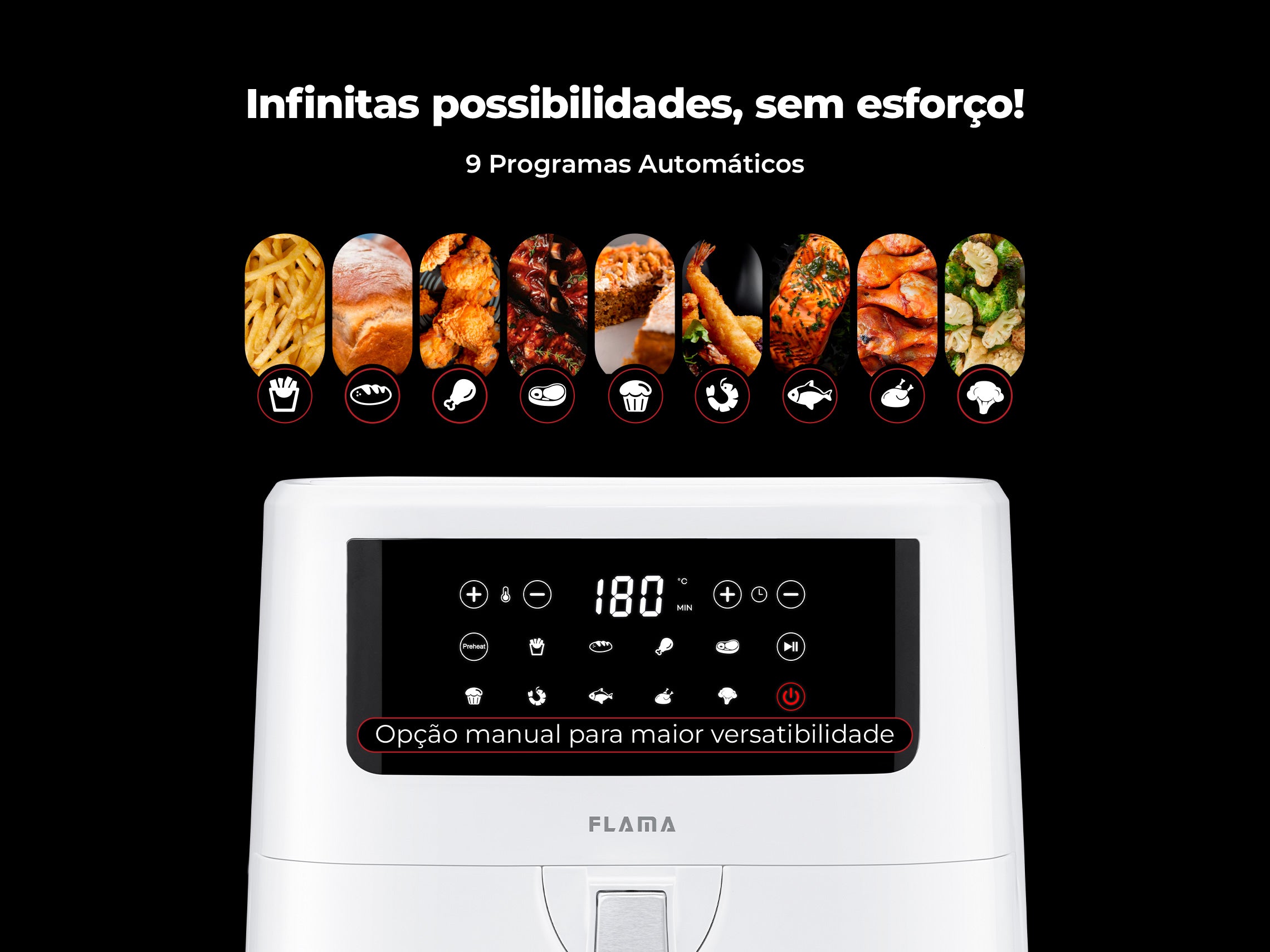 Fritadeira Sem Óleo Air Fryer Dupla Resistência 691FL