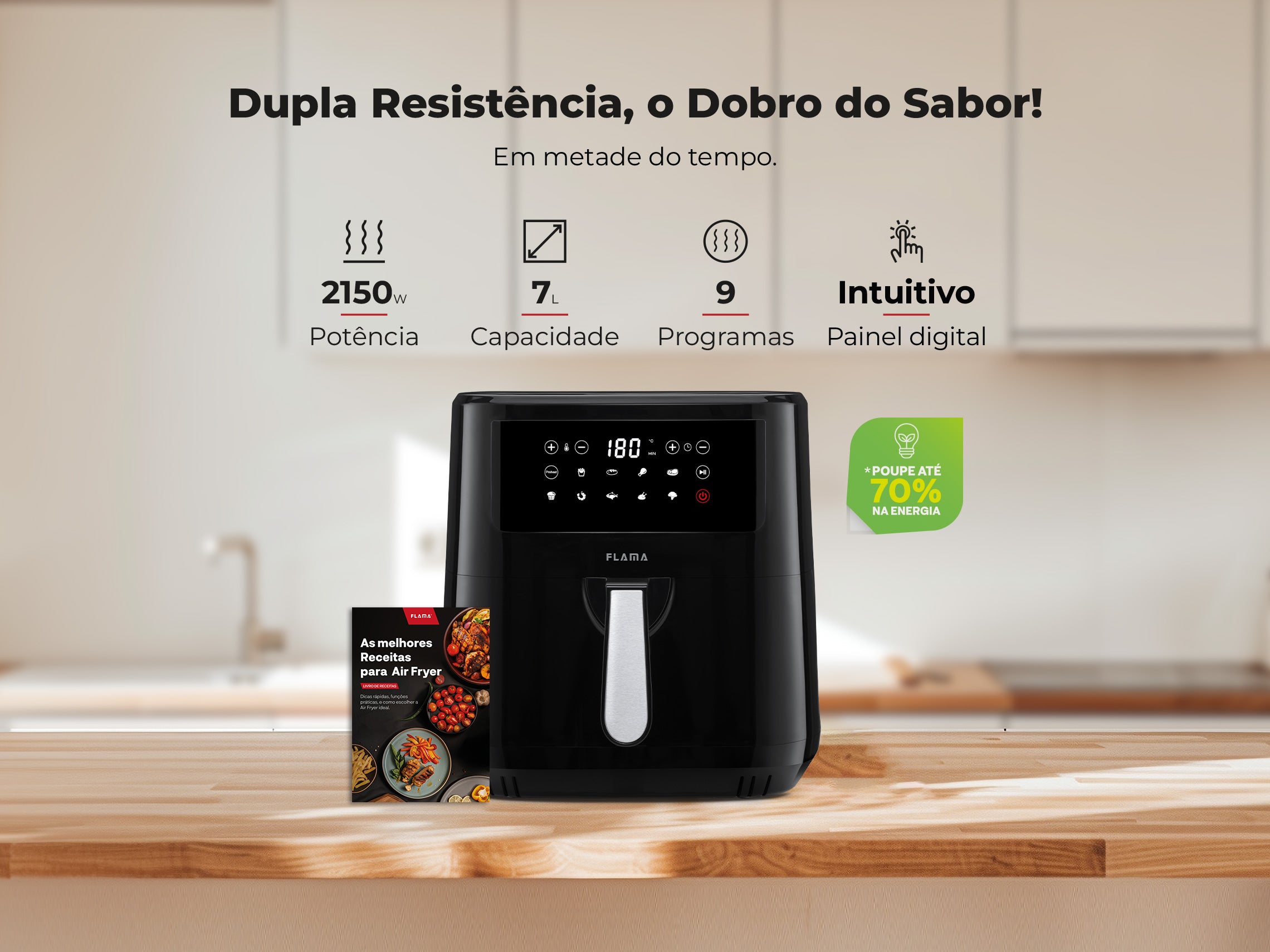 Fritadeira Sem Óleo Air Fryer Dupla Resistência 692FL