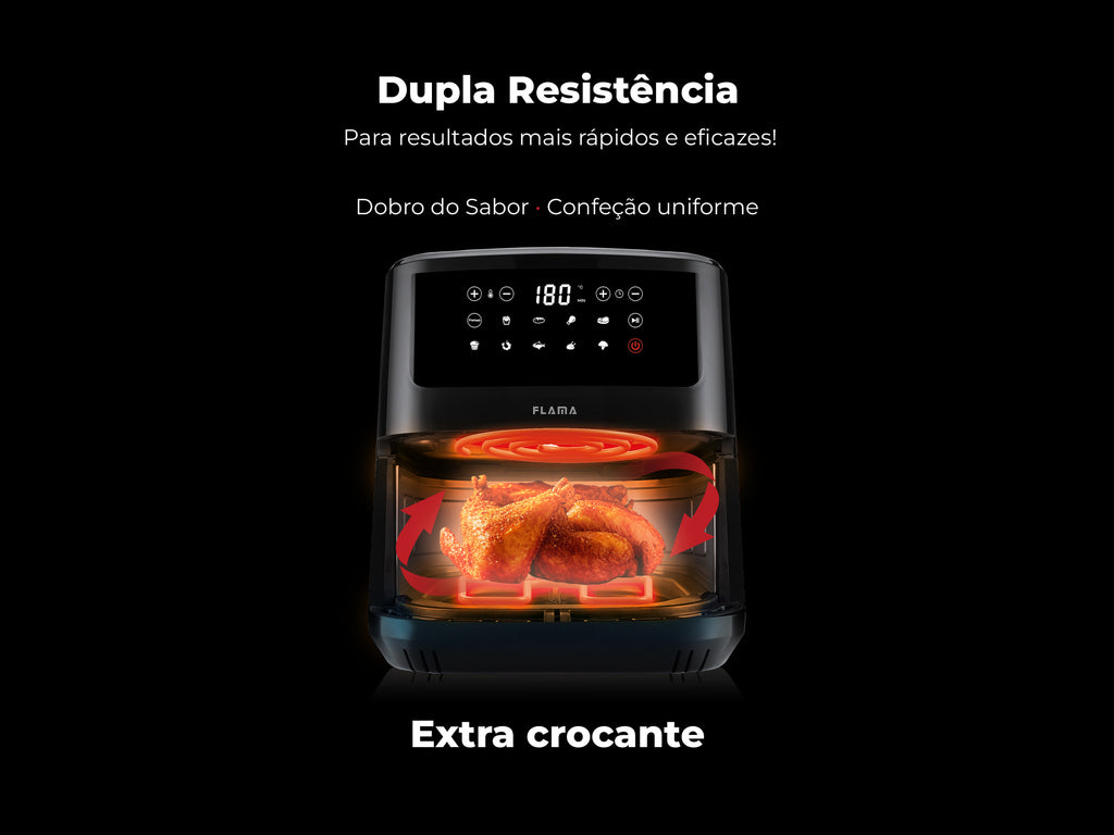 Fritadeira Sem Óleo Air Fryer Dupla Resistência 692FL