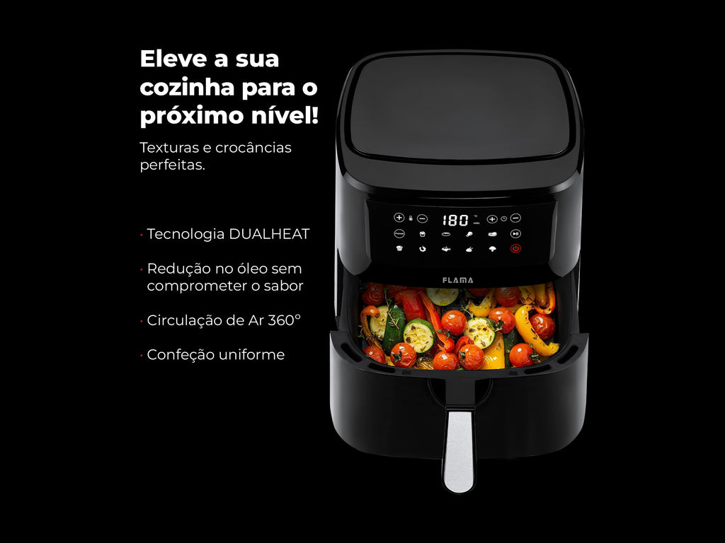 Fritadeira Sem Óleo Air Fryer Dupla Resistência 692FL