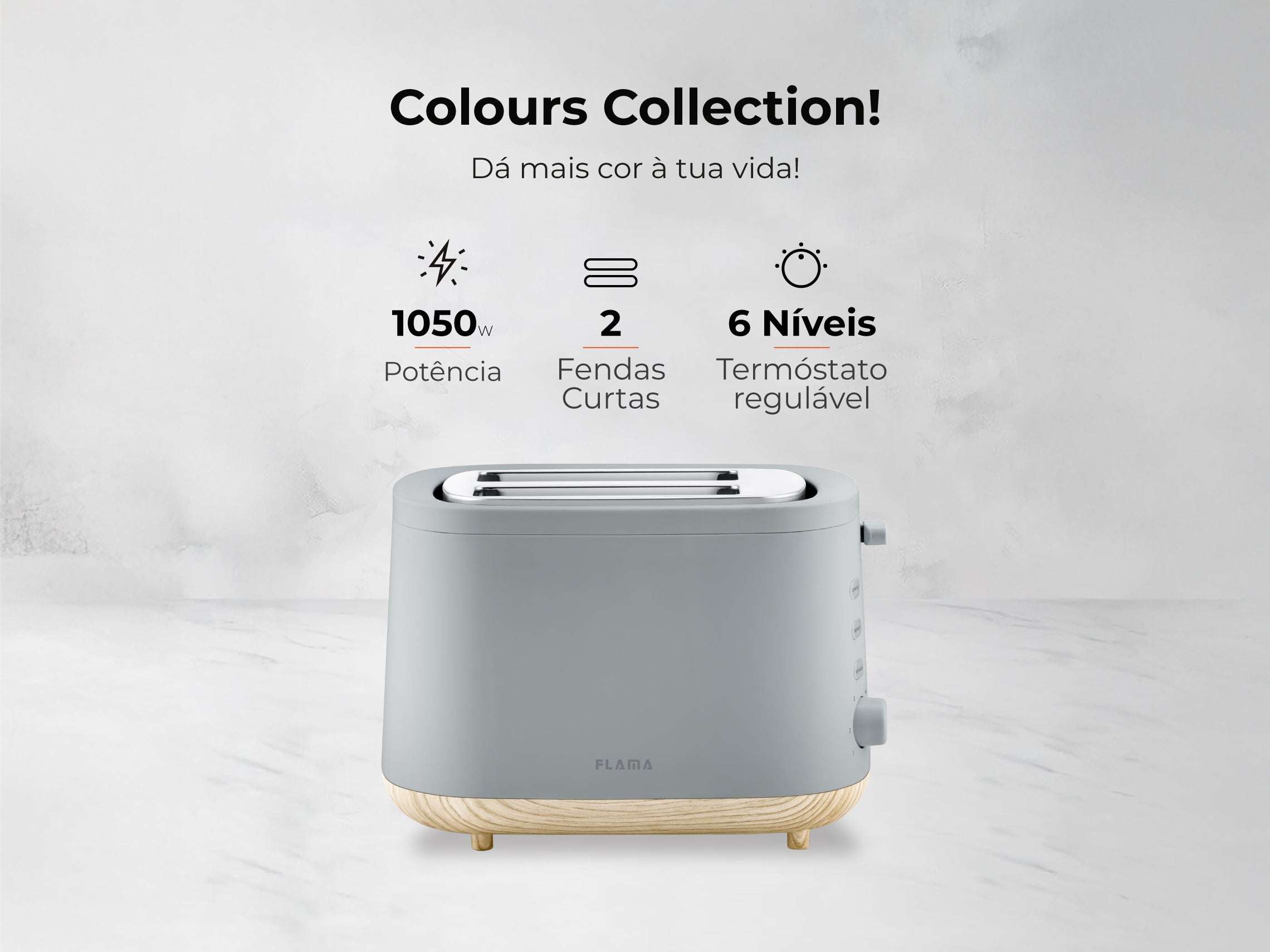 Torradeira Stone Gray 1050W 982FL