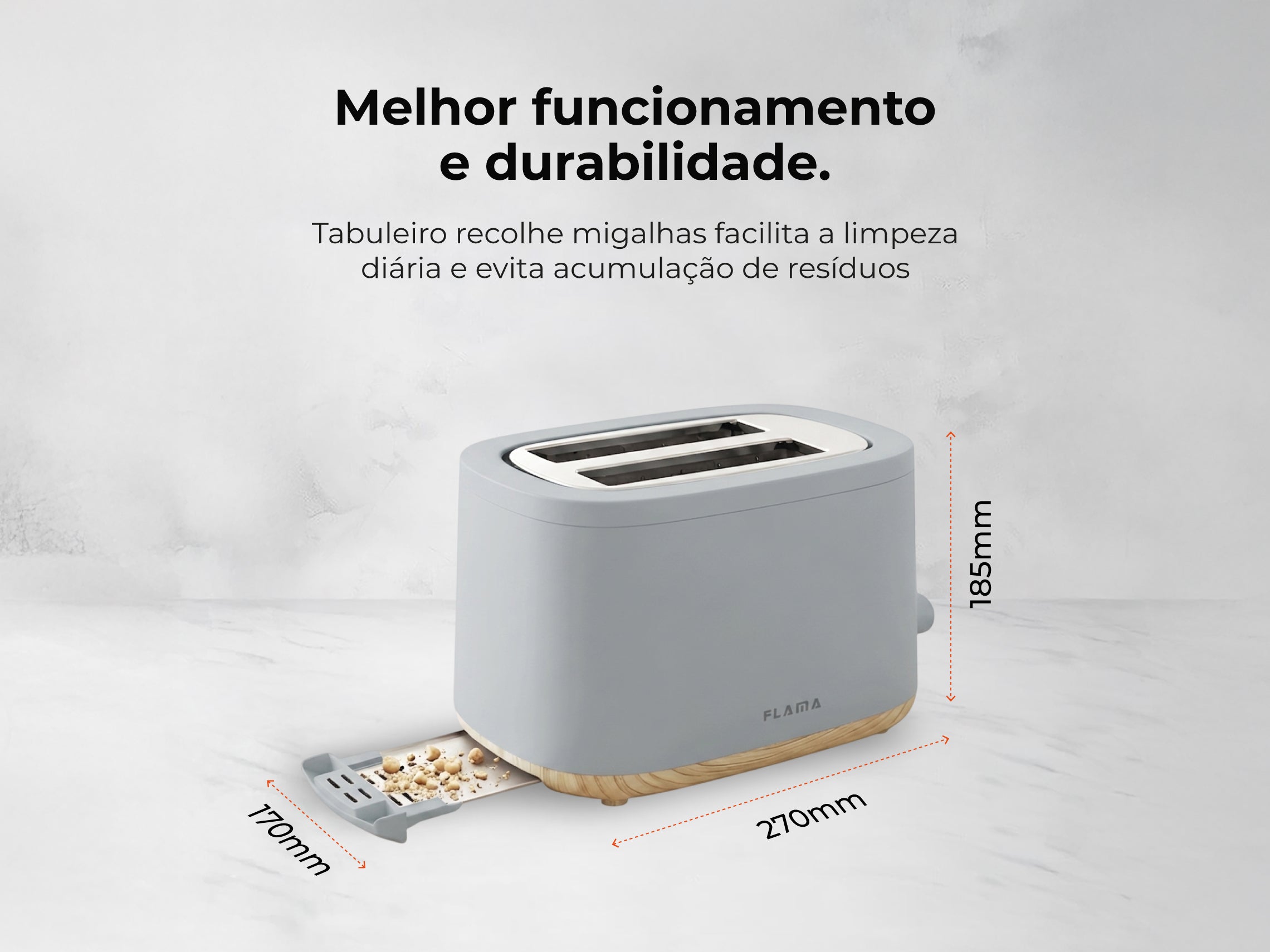 Torradeira Stone Gray 1050W 982FL