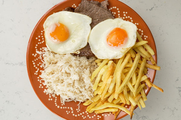 Bitoque na Air Fryer - Refeição completa