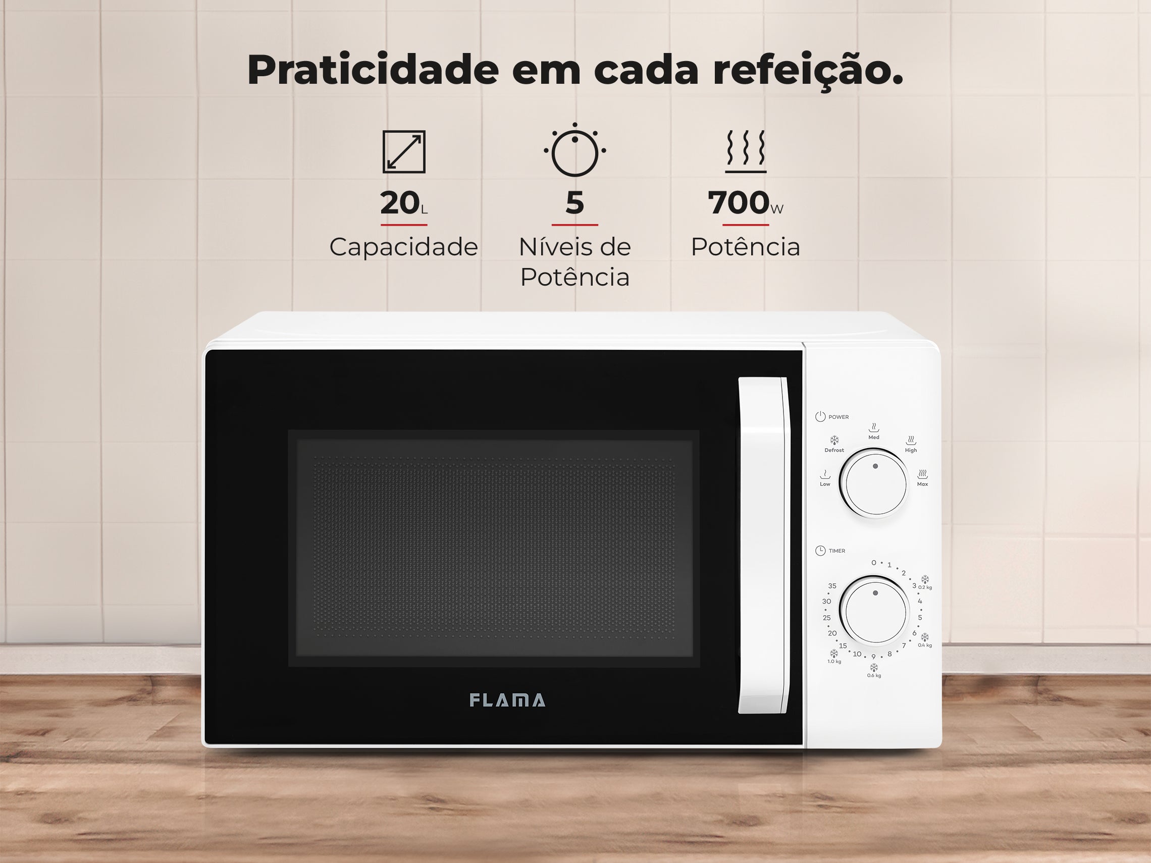 Micro-ondas 20L Branco 1807FL