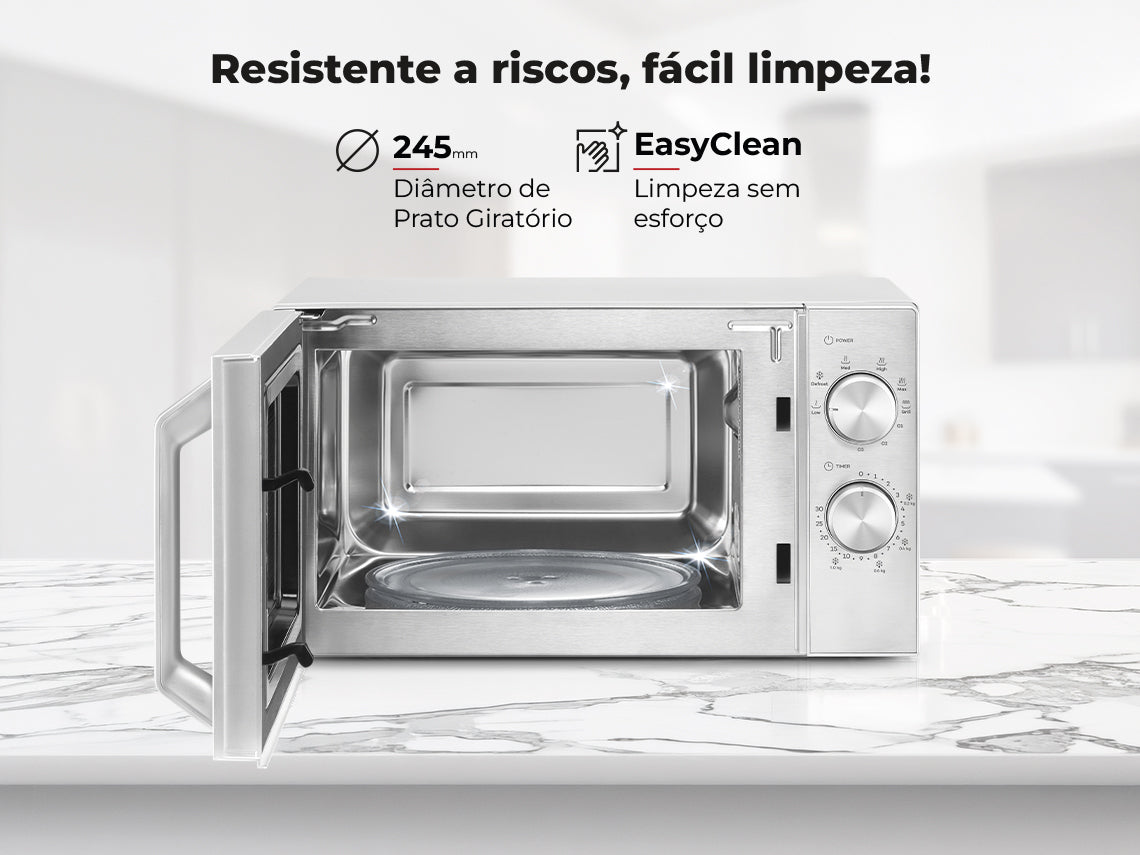 Micro-ondas 20L Com Grill Inox 1815FL