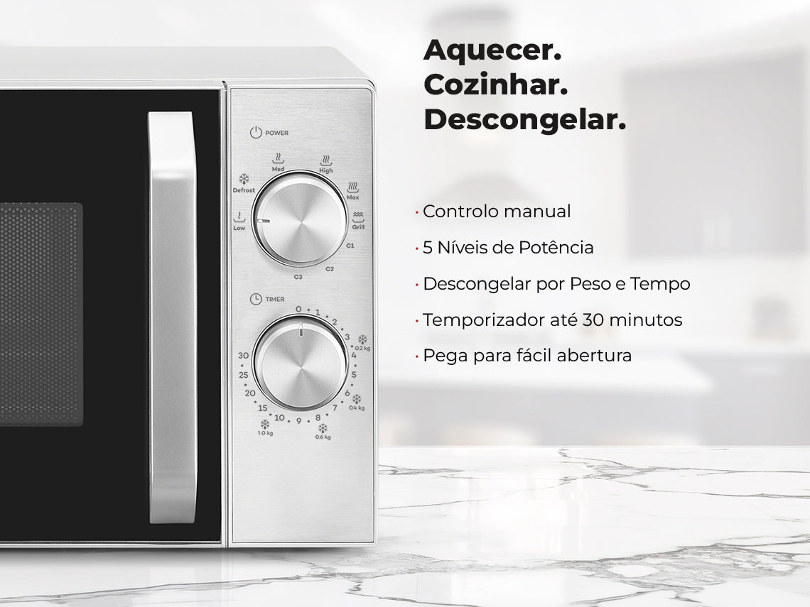 Micro-ondas 20L Com Grill Inox 1815FL