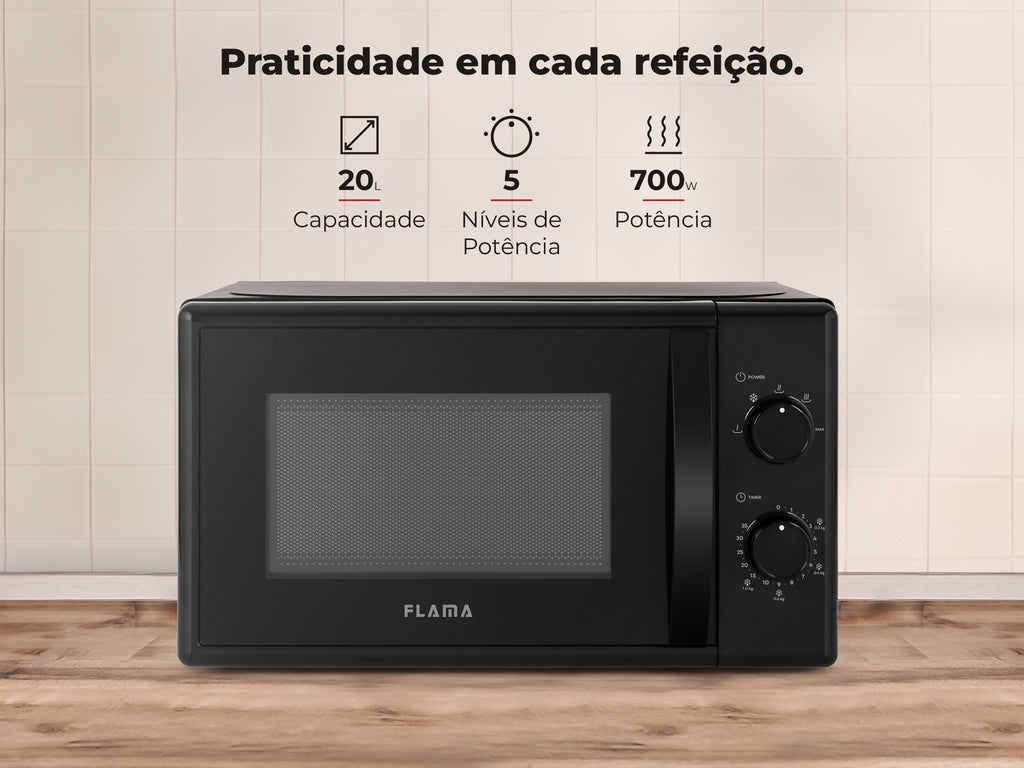 Micro-ondas 20L Preto 1834FL