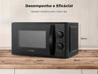 Micro-ondas 20L Preto 1834FL