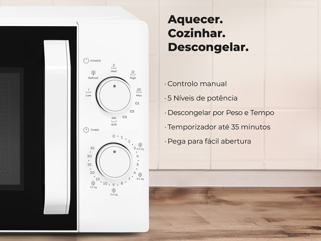 Micro-ondas 20L Com Grill Branco 1843FL