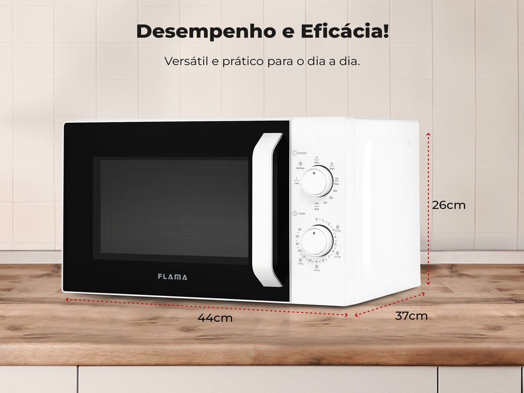 Micro-ondas 20L Com Grill Branco 1843FL