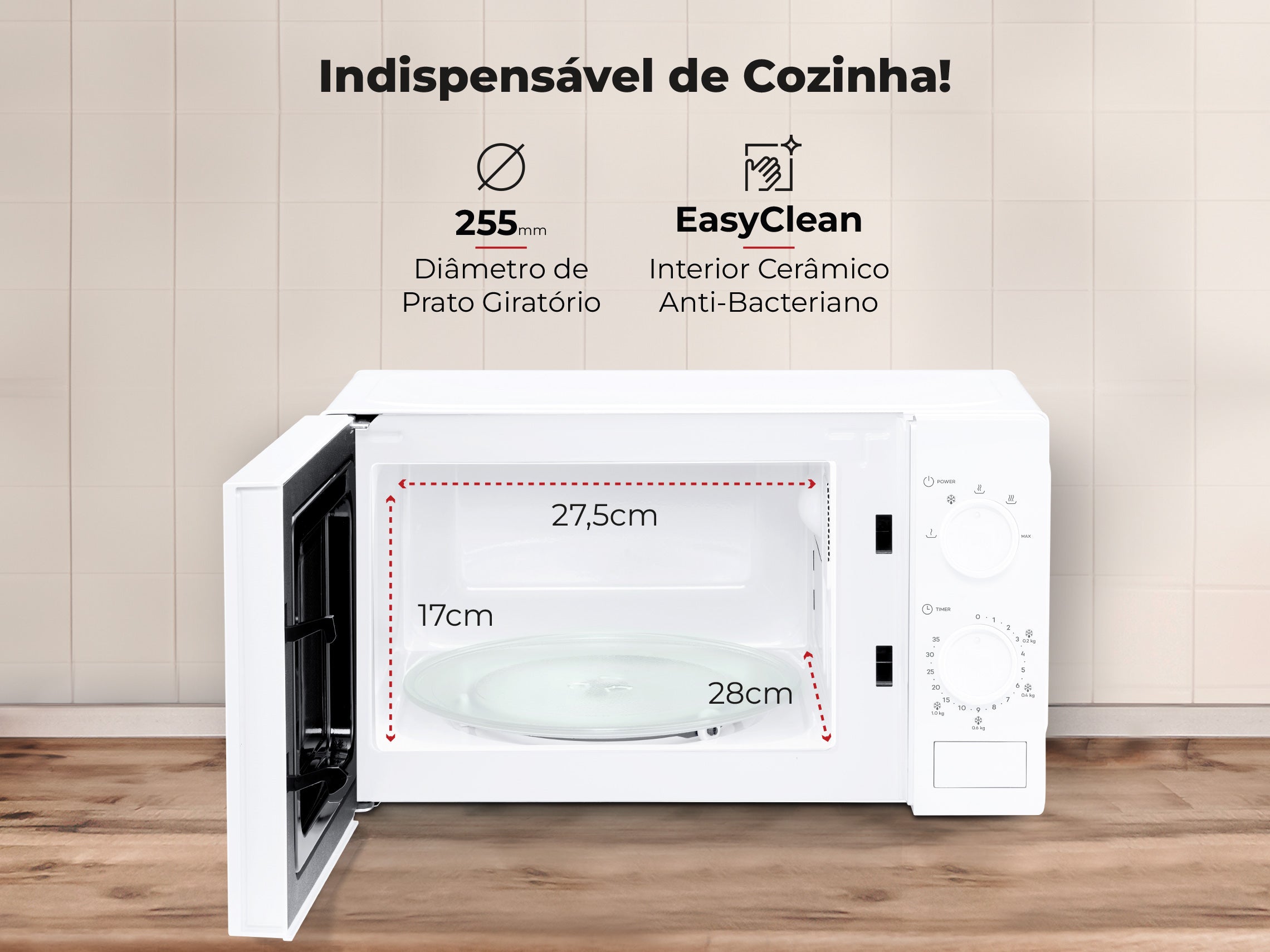 Micro-ondas 20L Branco 1847FL