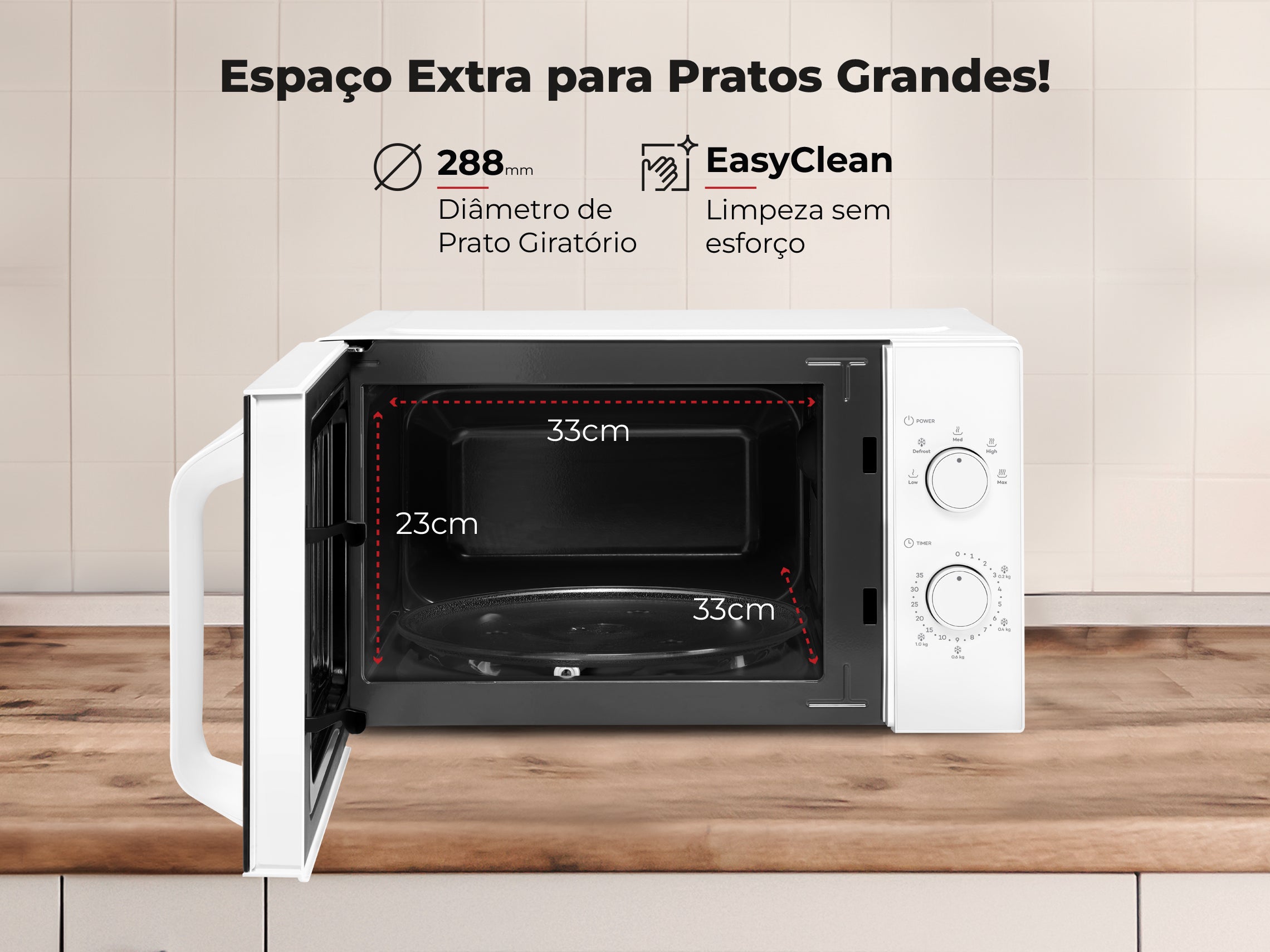 Micro-ondas 25L Branco 1855FL