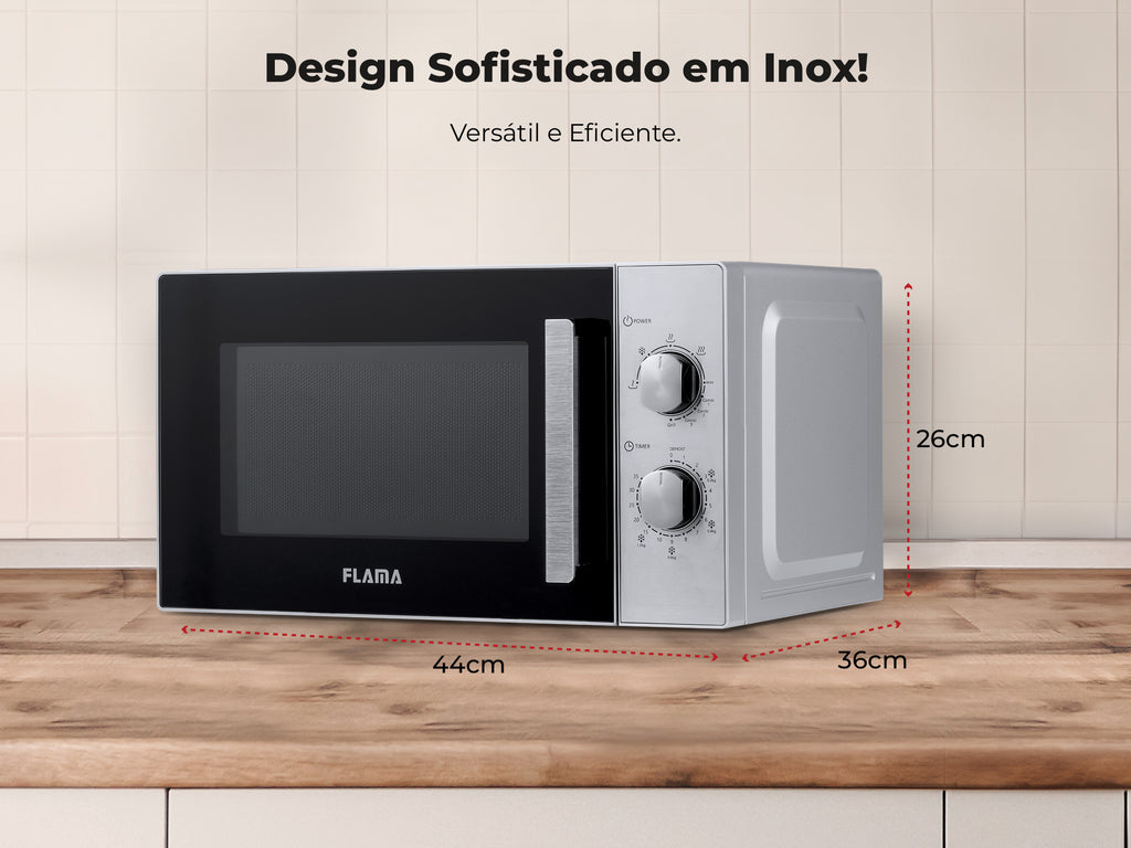 Micro-ondas 20L Com Grill Inox 1803FL