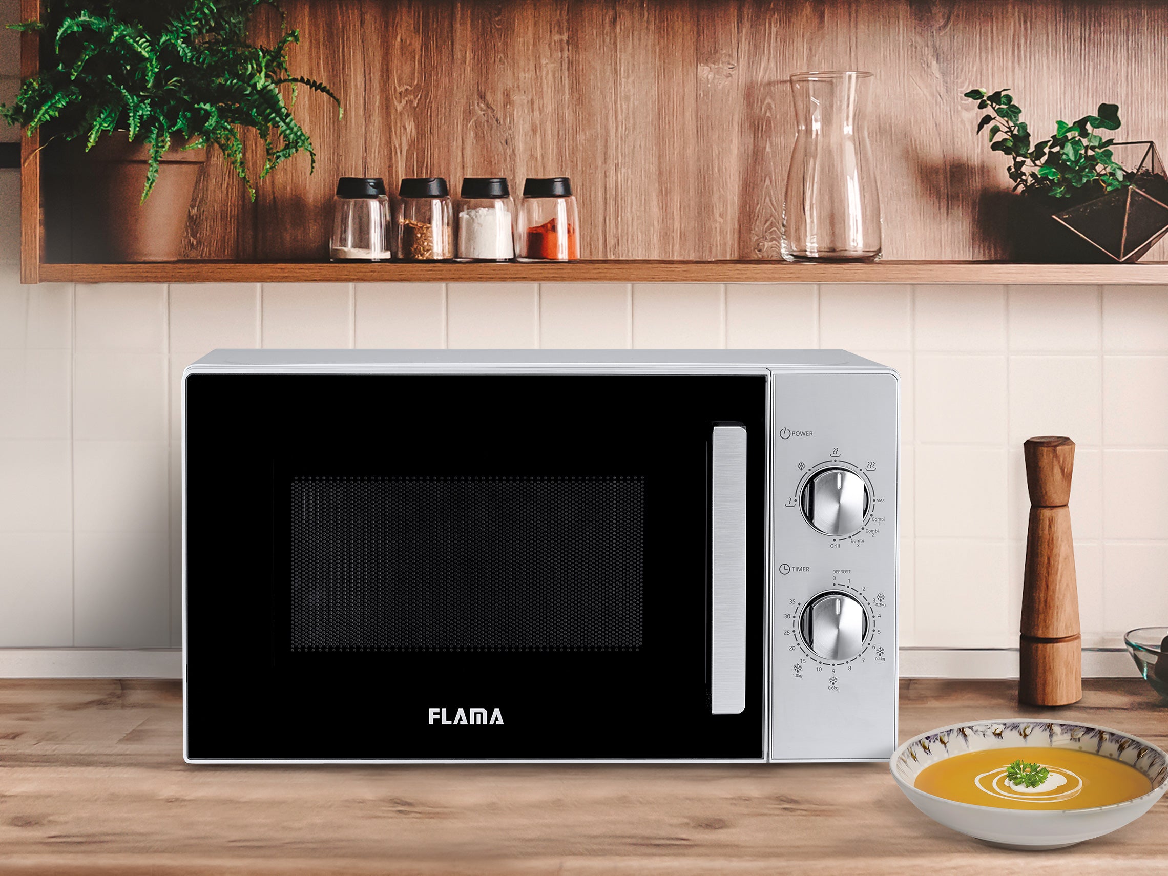 Micro-ondas 20L Com Grill Inox 1803FL