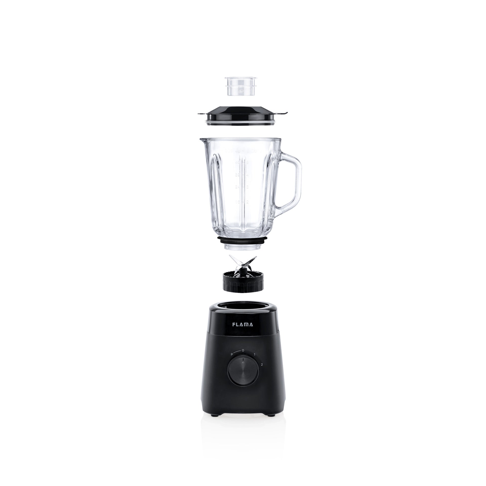 Liquidificadora 1000W Copo Vidro Preta 2232FL