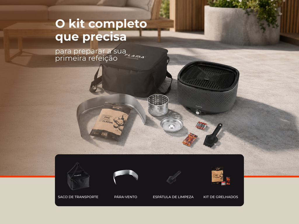 Grelhador a Carvão Mastergrill EVO Anthracite 4011FL