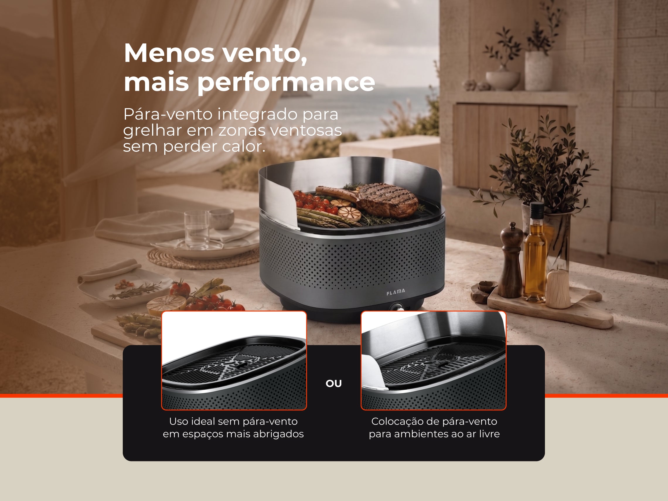 Grelhador a Carvão Mastergrill EVO Anthracite 4011FL