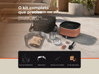 Grelhador a Carvão Mastergrill EVO Terracotta 4013FL