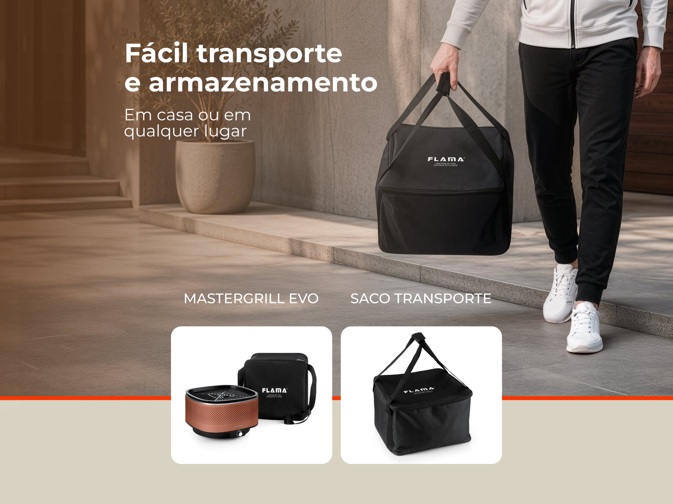 Grelhador a Carvão Mastergrill EVO Terracotta 4013FL