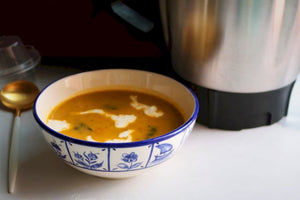 Sopa à Camponesa com Queijo Stracciatella